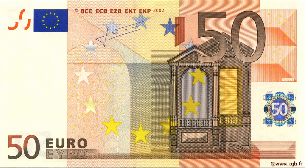50 Euro EUROPA  2002 €.130.20 UNC-