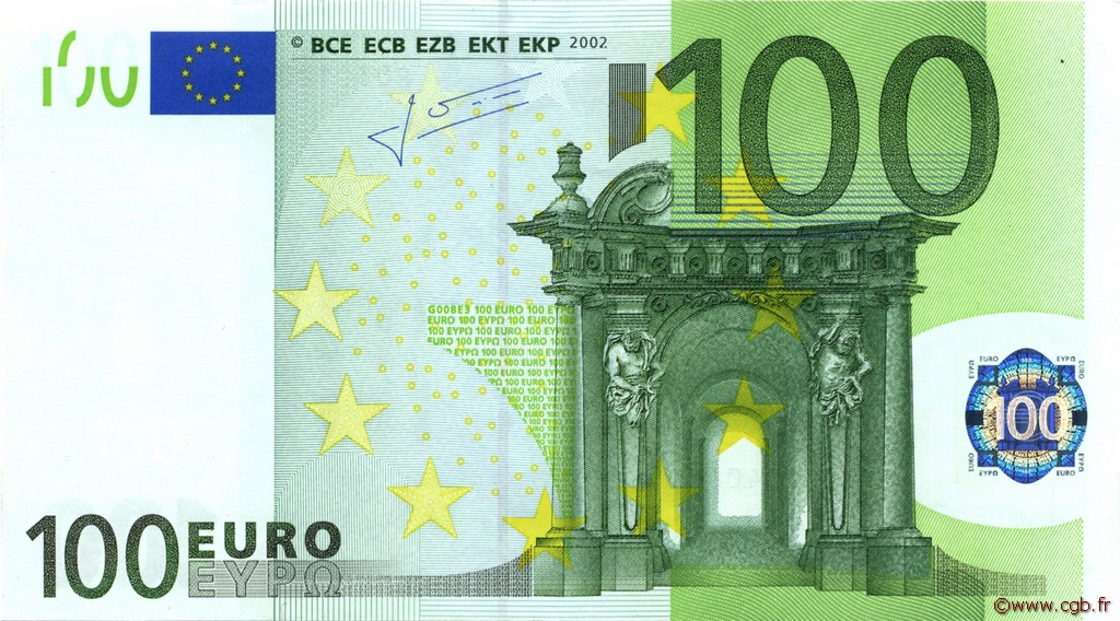 100 Euro EUROPA  2002 €.140.16 SC+