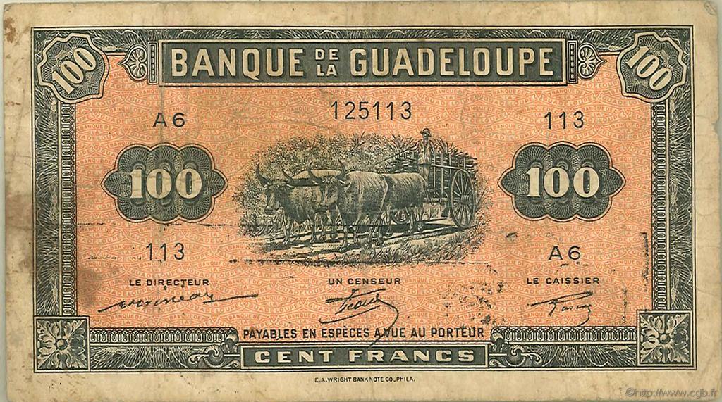 100 Francs GUADELOUPE  1944 P.23a RC