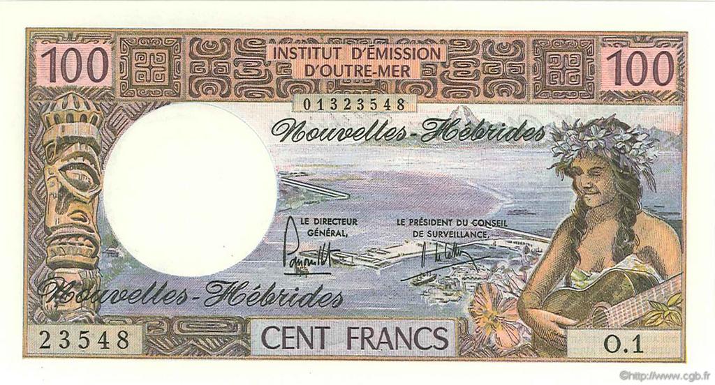 100 Francs NEW HEBRIDES  1975 P.18c UNC