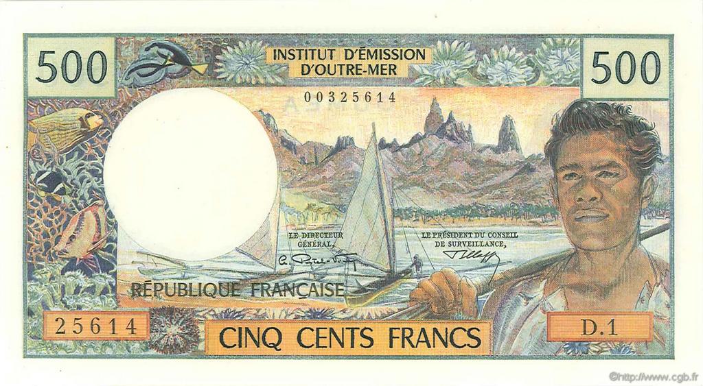 500 Francs NOUVELLE CALÉDONIE  1970 P.60a UNC-