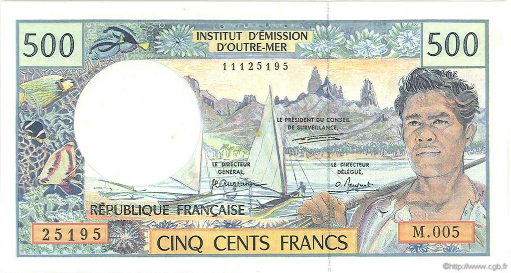 500 Francs POLYNÉSIE, TERRITOIRES D OUTRE MER  1992 P.01b TTB à SUP