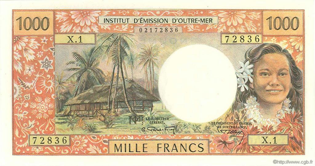 1000 Francs NOUVELLE CALÉDONIE  1969 P.61 SC+