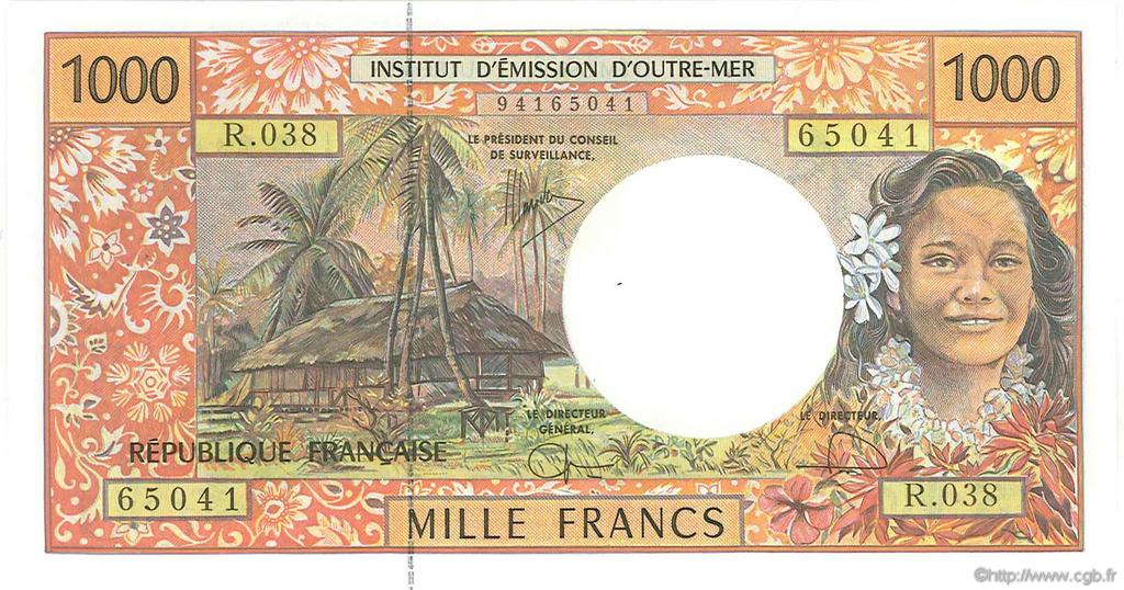 1000 Francs FRENCH PACIFIC TERRITORIES  2004 P.02b UNC