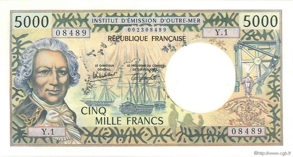 5000 Francs NOUVELLE CALÉDONIE  1982 P.65c UNC-
