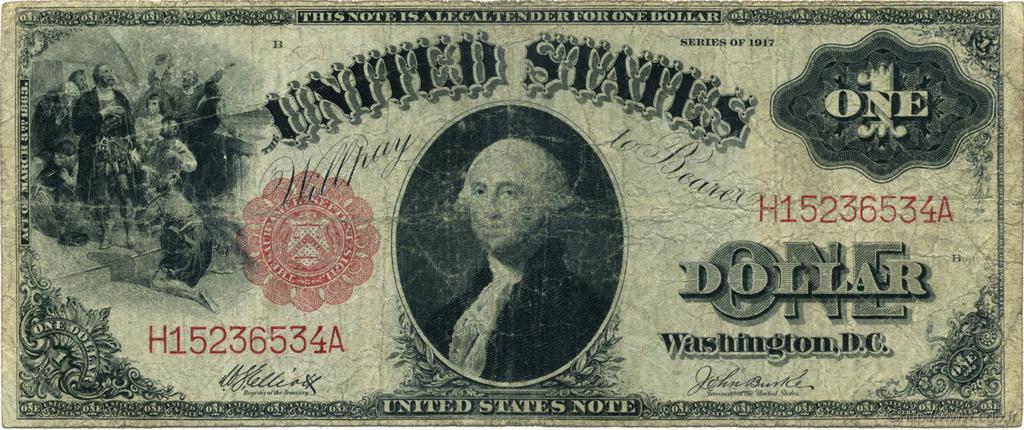 1 Dollar UNITED STATES OF AMERICA  1917 P.187 F-