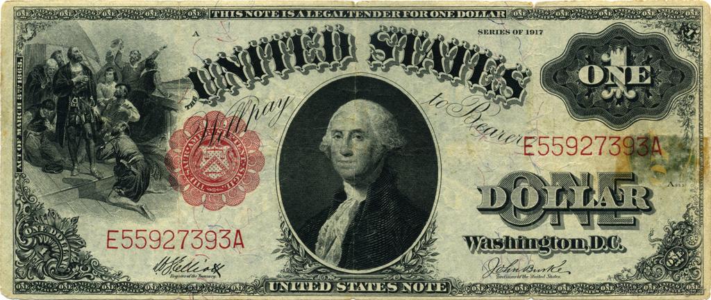 1 Dollar STATI UNITI D AMERICA  1917 P.187 q.BB