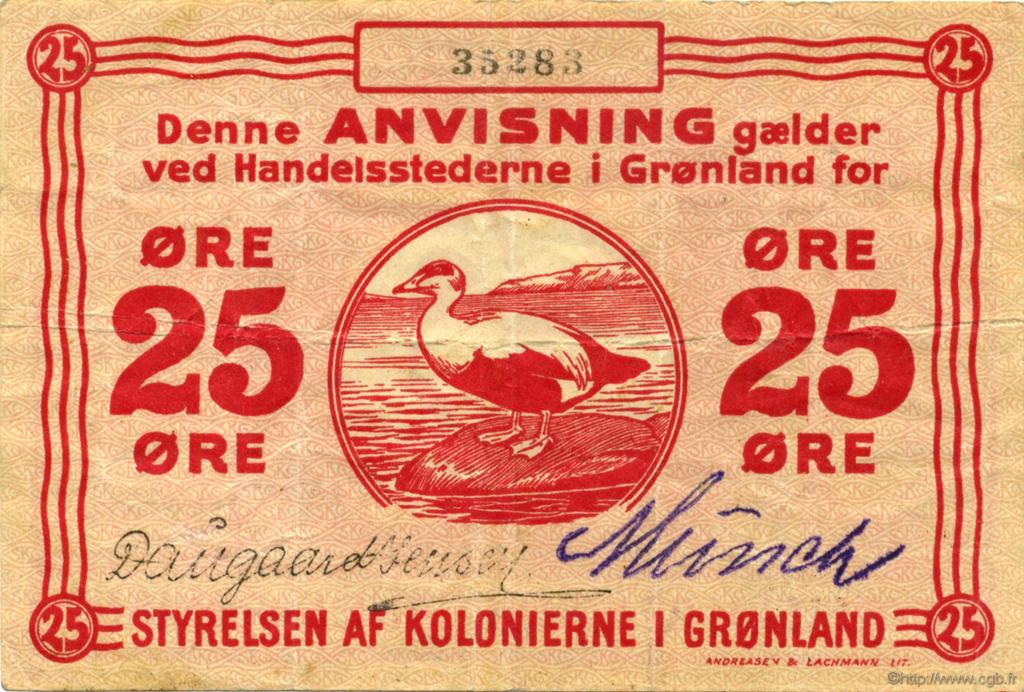 25 Ore GROENLANDIA  1913 P.11 BB