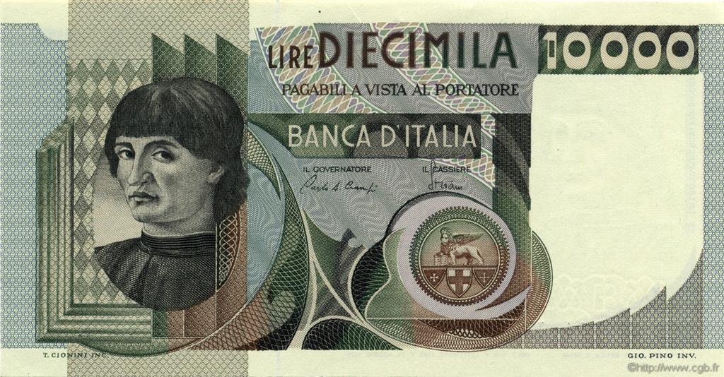 10000 Lire ITALY  1980 P.106b UNC