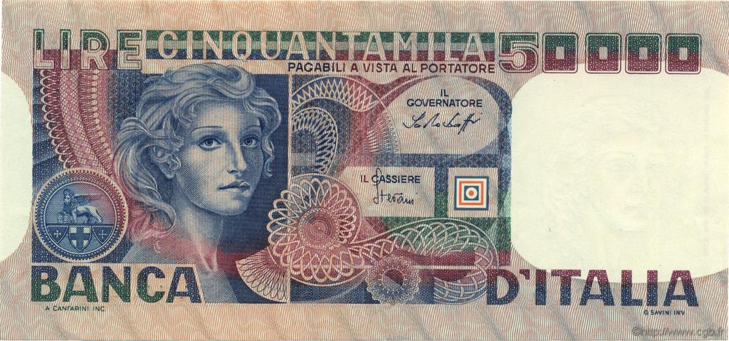 50000 Lire ITALIA  1978 P.107a AU