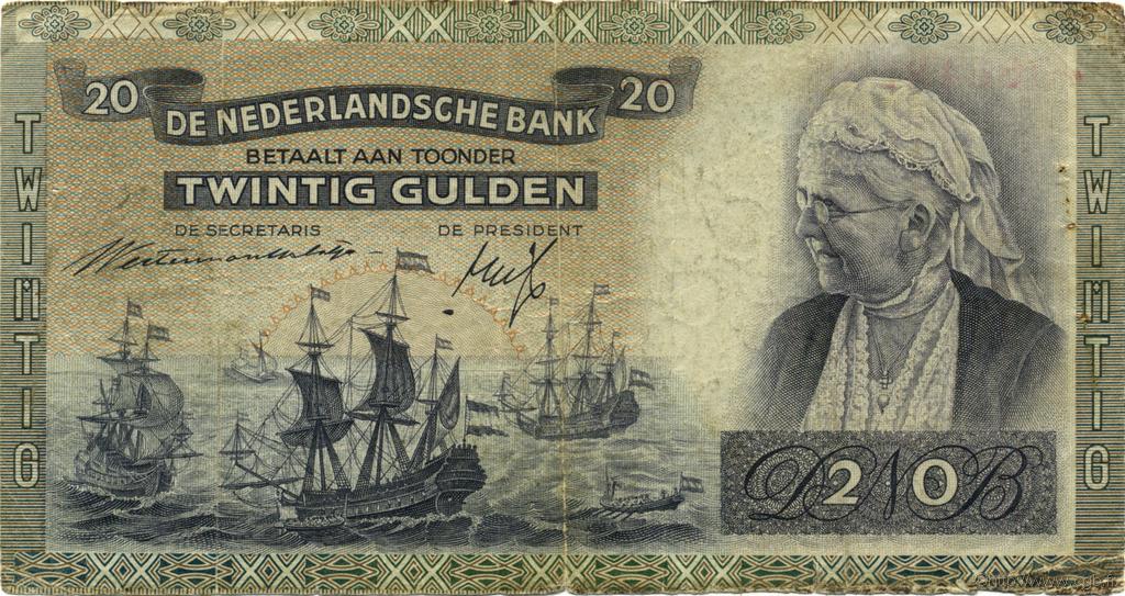 20 Gulden NIEDERLANDE  1941 P.054 S