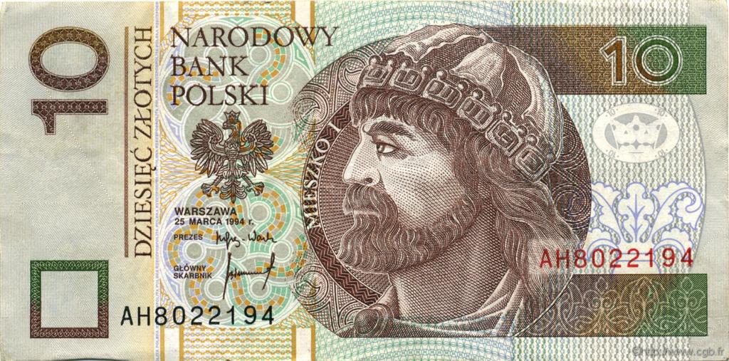 10 Zlotych POLONIA  1994 P.173a MBC+