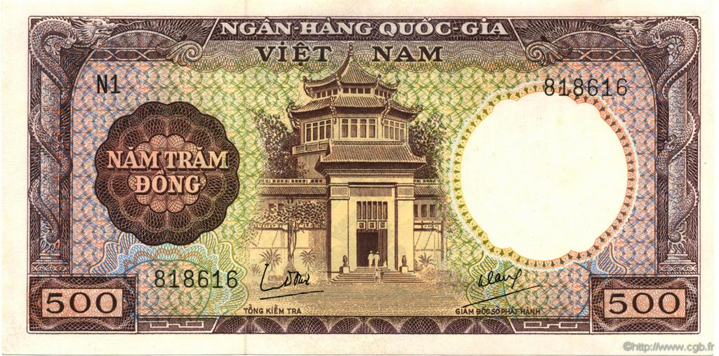 500 Dong SOUTH VIETNAM  1964 P.22a UNC-