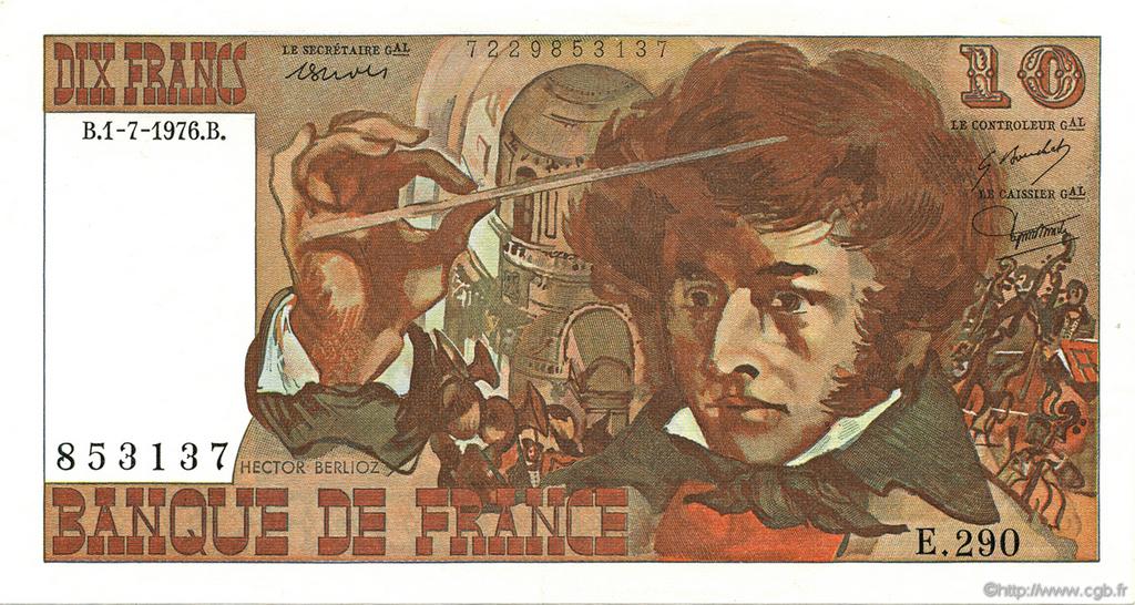 10 Francs BERLIOZ FRANCIA  1976 F.63.19 EBC+