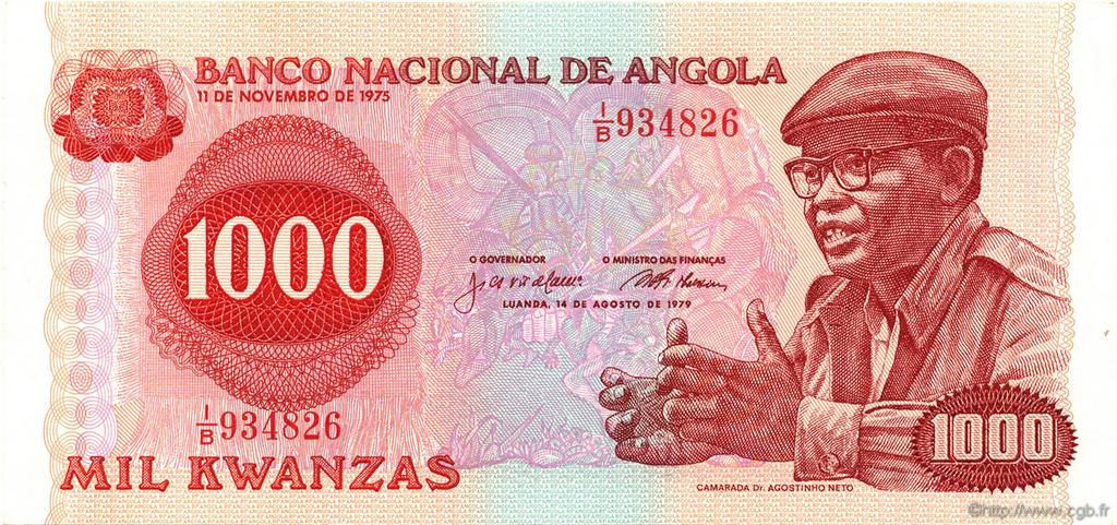 1000 Kwanzas ANGOLA  1979 P.117 UNC