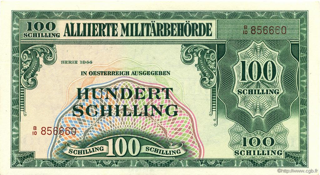 100 Shilling AUSTRIA  1944 P.110a FDC