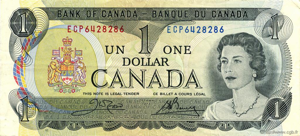 1 Dollar KANADA  1973 P.085c VZ+