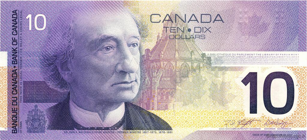 10 Dollars CANADA  2001 P.102 FDC