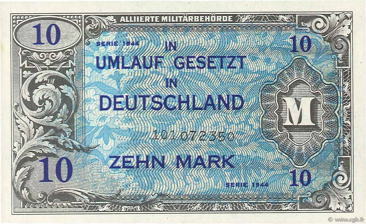 10 Mark GERMANY  1945 P.194b UNC
