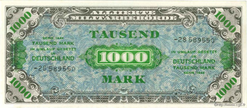 1000 Mark DEUTSCHLAND  1945 P.198b ST