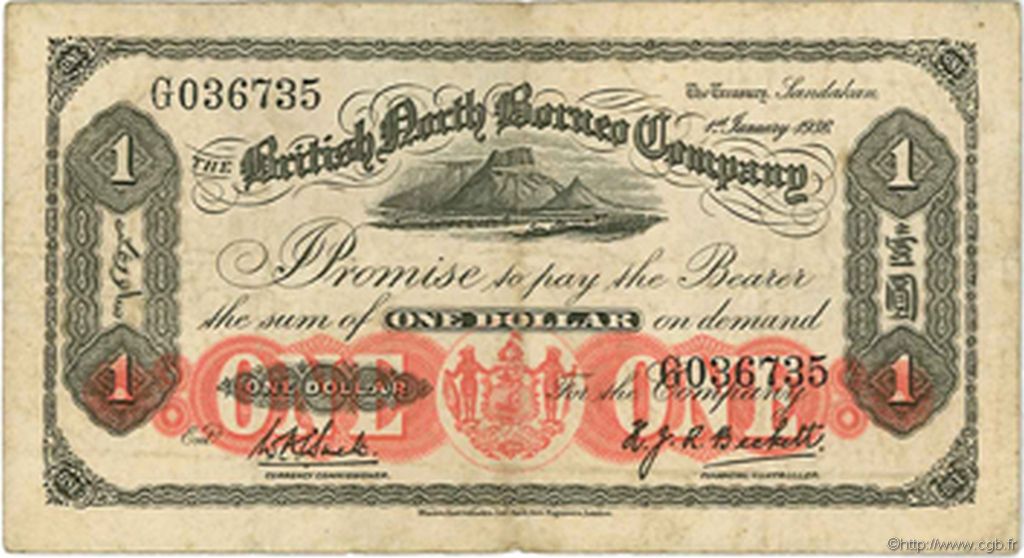 1 Dollar MALAYA and BRITISH BORNEO  1936 P.28 F+