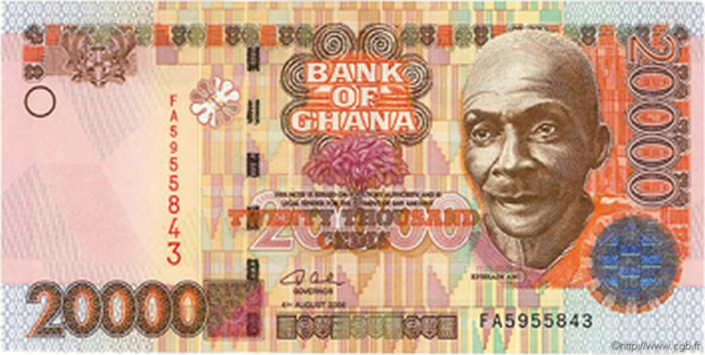 20000 Cedis GHANA  2006 P.36c UNC