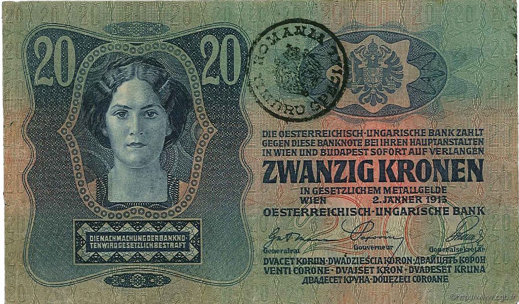 20 Kronen ROMANIA  1919 P.R05 q.BB