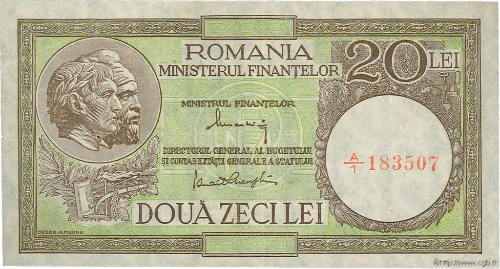 20 Lei ROMANIA  1947 P.077 q.SPL