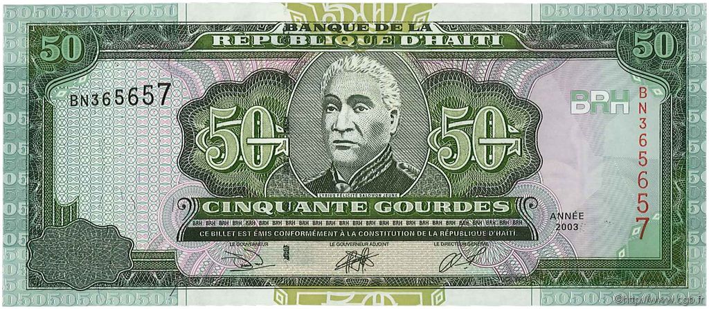 50 Gourdes HAITI  2003 P.267b UNC