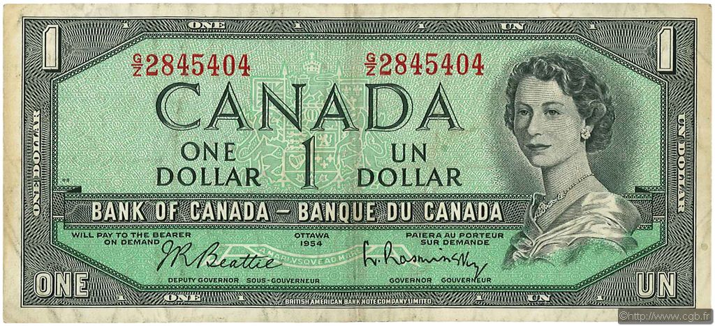 1 Dollar KANADA  1954 P.075b SS