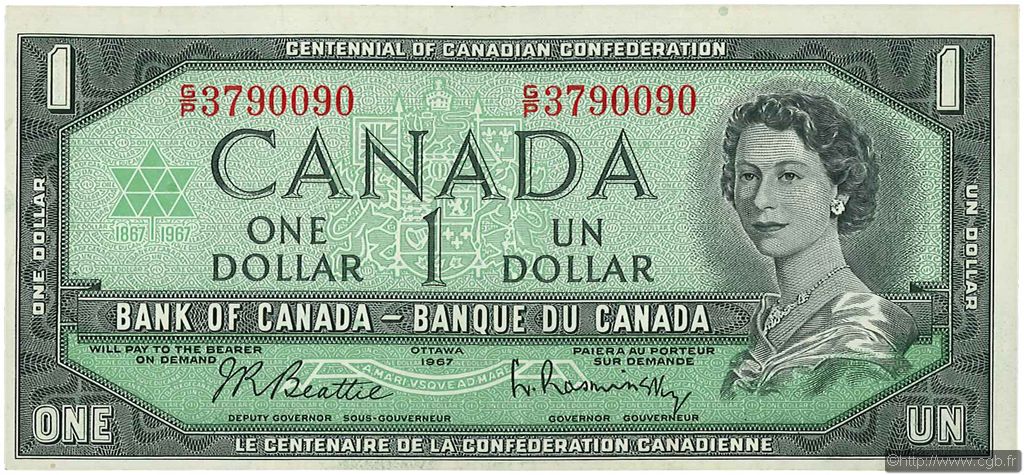 1 Dollar CANADA  1967 P.084b SPL