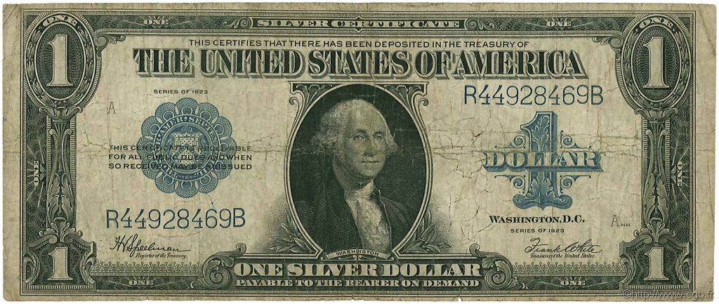 1 Dollar UNITED STATES OF AMERICA  1923 P.342 F-