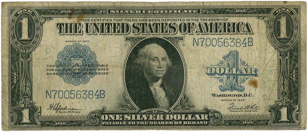 1 Dollar UNITED STATES OF AMERICA  1923 P.342 F-