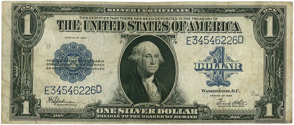 1 Dollar STATI UNITI D AMERICA  1923 P.342 MB