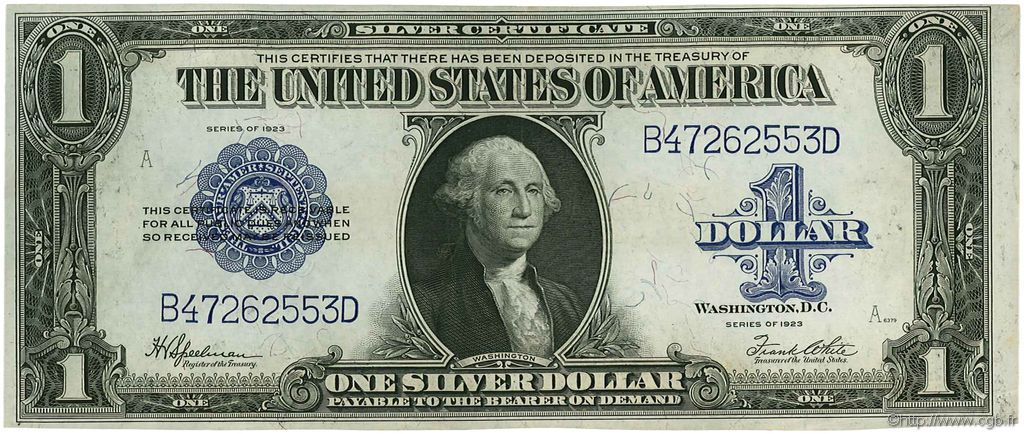1 Dollar ESTADOS UNIDOS DE AMÉRICA  1923 P.342 SC