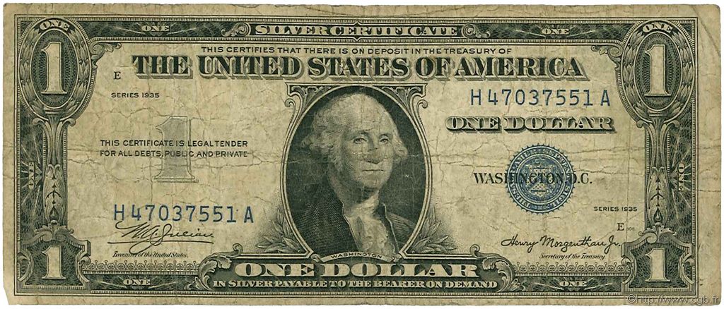 1 Dollar STATI UNITI D AMERICA  1935 P.416 B