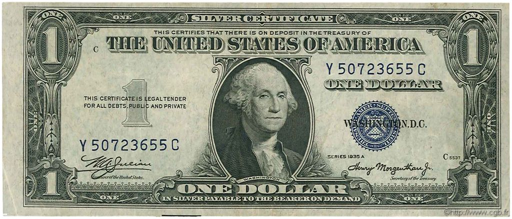 1 Dollar UNITED STATES OF AMERICA  1935 P.416a VF