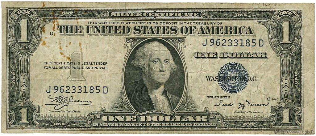 1 Dollar ESTADOS UNIDOS DE AMÉRICA  1935 P.416b RC+