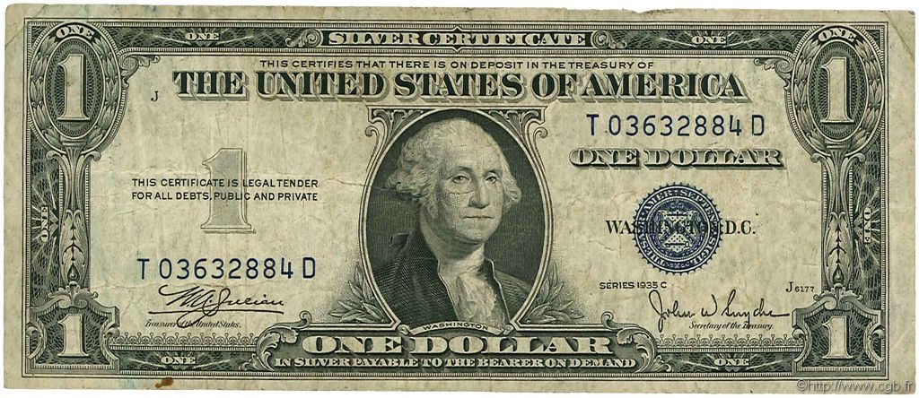 1 Dollar ÉTATS-UNIS D AMÉRIQUE  1935 P.416c B+