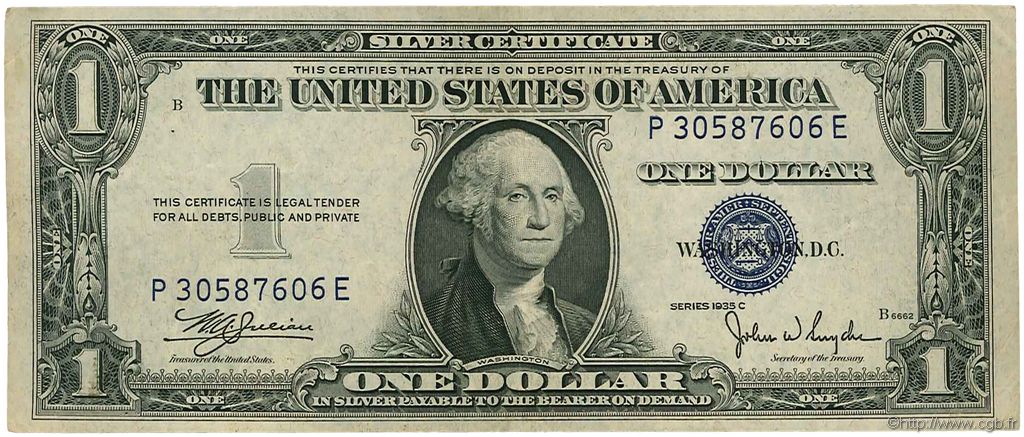 1 Dollar ÉTATS-UNIS D AMÉRIQUE  1935 P.416c pr.TTB