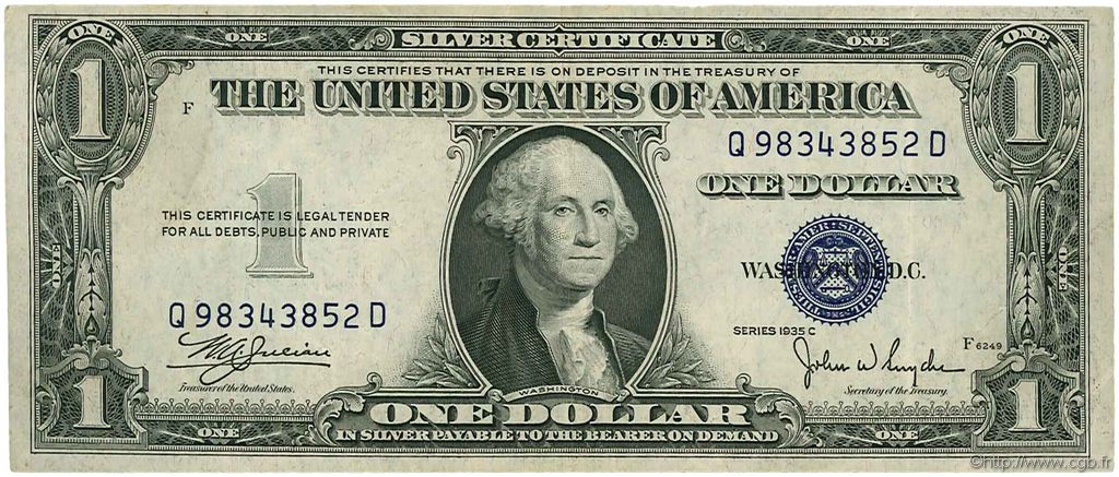 1 Dollar ÉTATS-UNIS D AMÉRIQUE  1935 P.416c TTB+