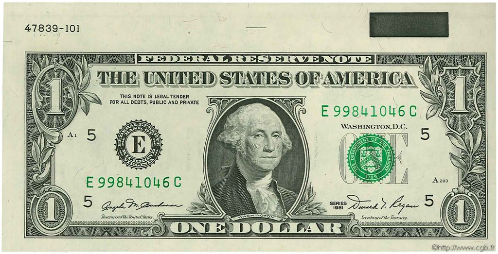 1 Dollar STATI UNITI D AMERICA Richmond 1981 P.468a FDC