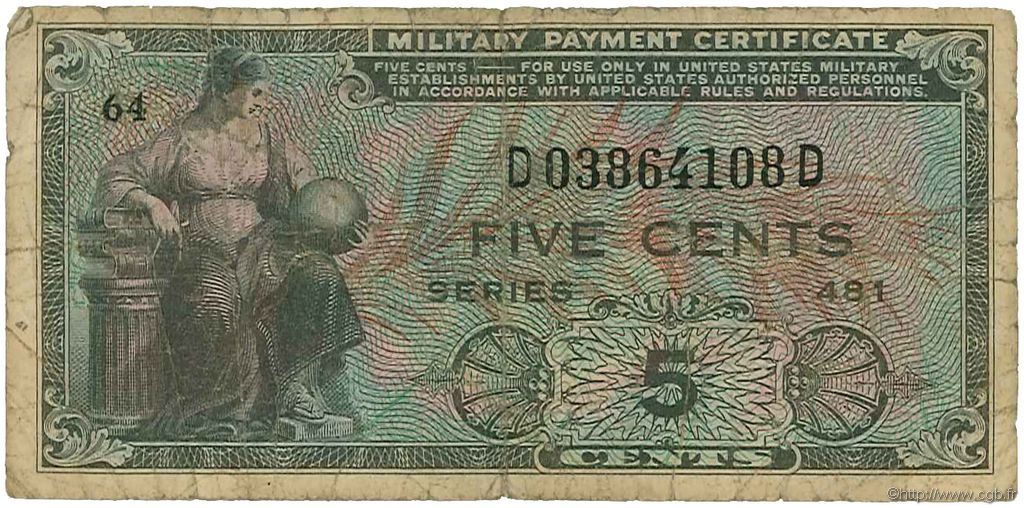 5 Cents STATI UNITI D AMERICA  1951 P.M022 B