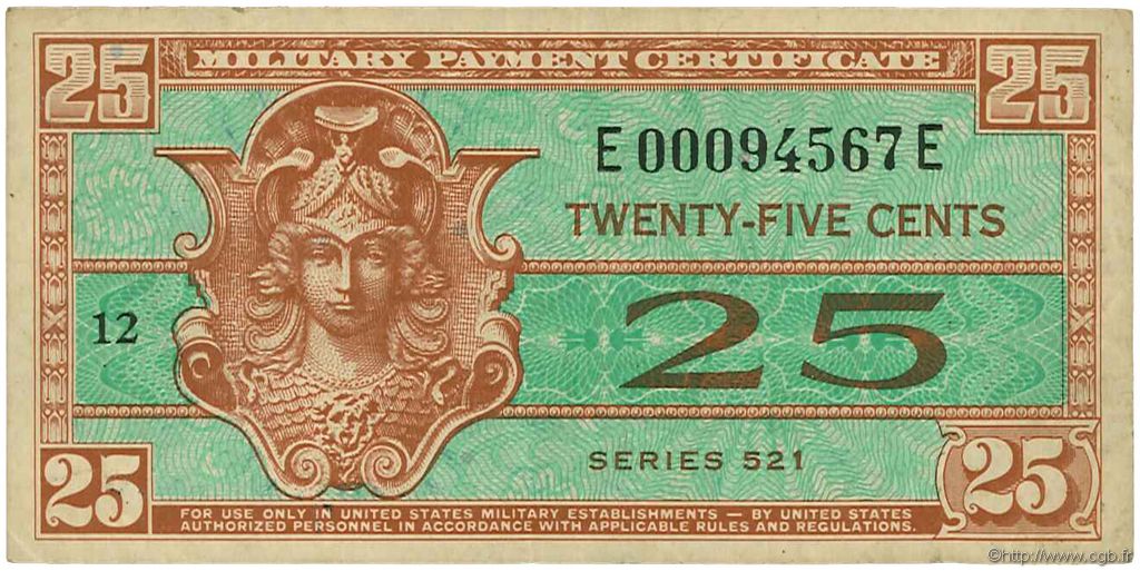 25 Cents ÉTATS-UNIS D&nbsp;AMÉRIQUE  1954 P.M031 TTB