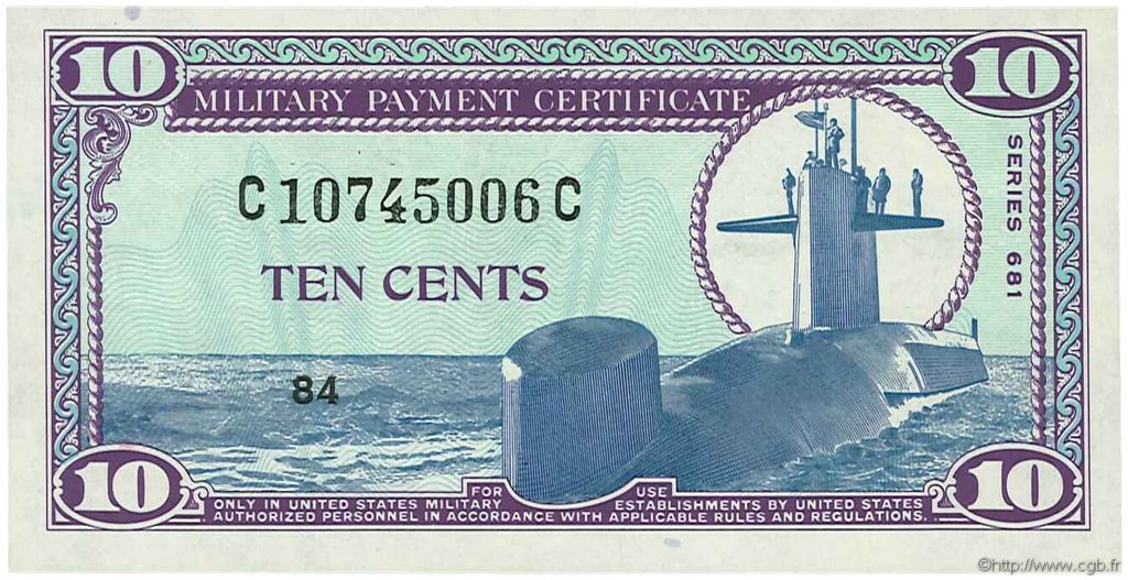 10 Cents UNITED STATES OF AMERICA  1969 P.M076 UNC-