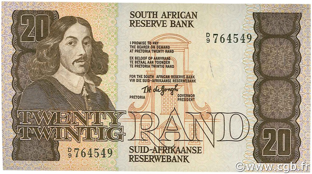 20 Rand SOUTH AFRICA  1978 P.121a UNC