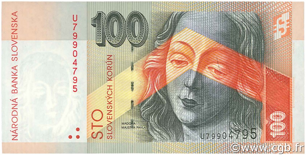 100 Korun SLOVAKIA  2004 P.44 UNC