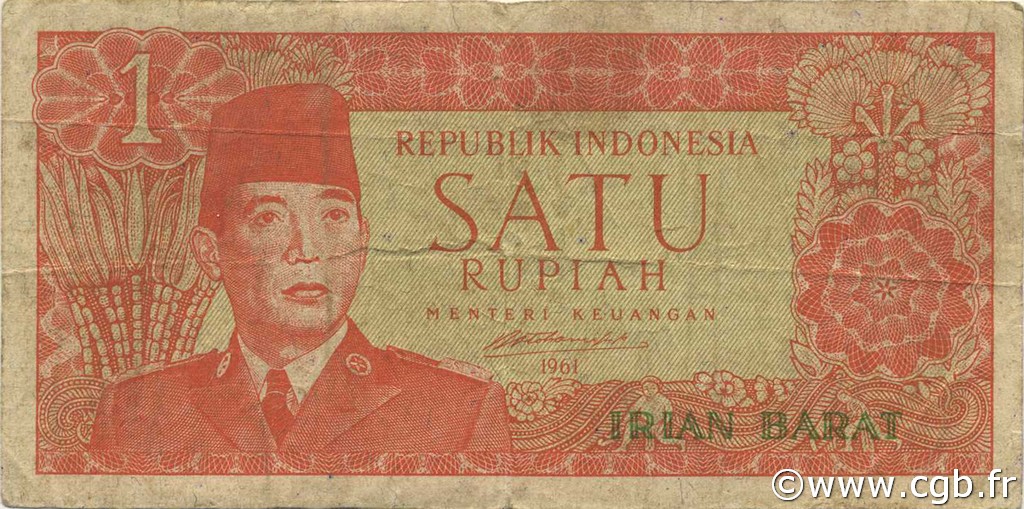 1 Rupiah INDONESIA  1961 PS.R01 MB