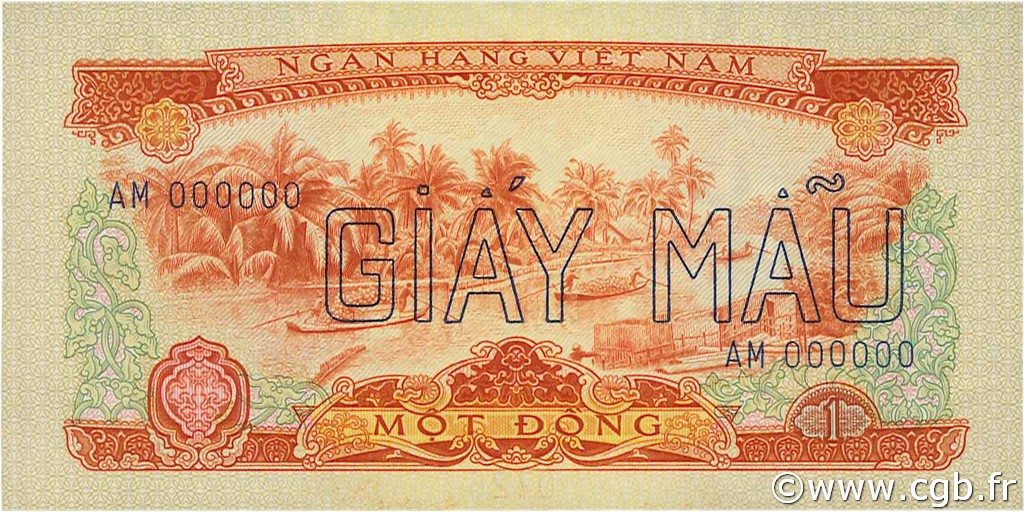 1 Dong Spécimen SOUTH VIETNAM  1966 P.40s UNC-