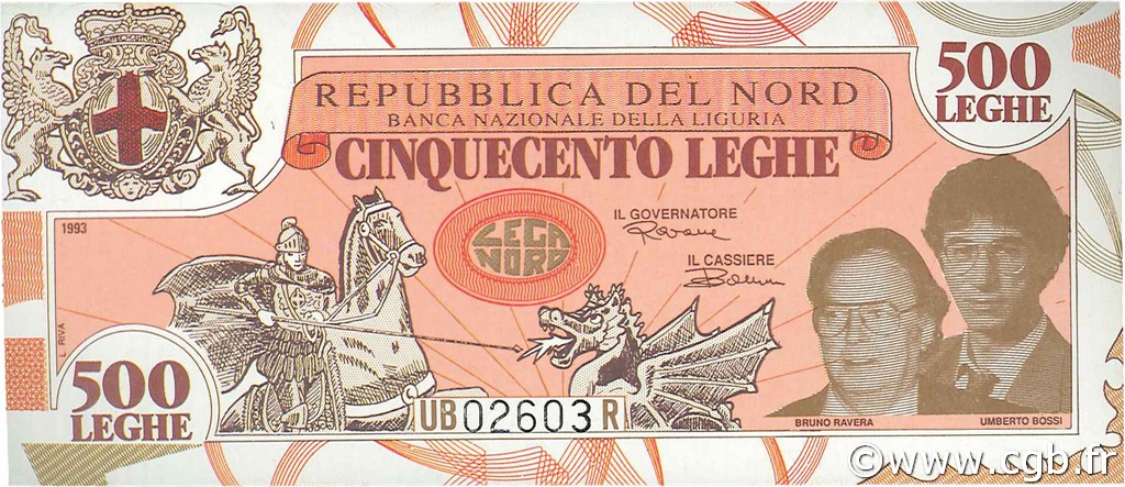 500 Leghe ITALIEN  1993 P.-- ST